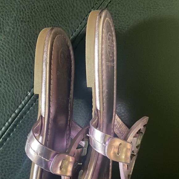 Tory Burch Purple Metallic Sandals never worn - Picture 6 of 6